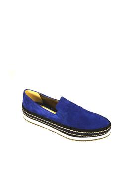 Zapato deportivo Car Shoe azul Scamosciato