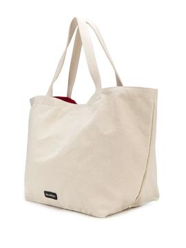 Bolso Karl Lagerfel beige St Guillaume Canvas tote