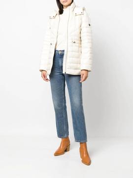 Plumífero Michael Kors beige Leather Binding Puffer