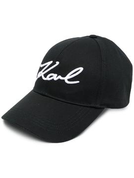 Gorra Karl Lagerfeld negra k/signature cap