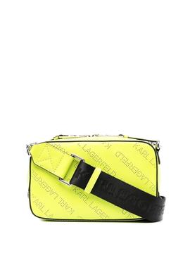 Bolso Karl Lagerfeld amarillo k/punched logo camerabag
