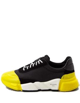 Sneakers MaxMara Weekend Cigno2 negro amarillo