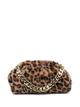Bolso DKNY leopardo Presley fur shoulder