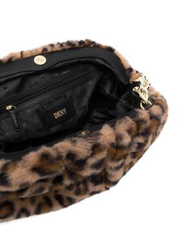 Bolso DKNY leopardo Presley fur shoulder