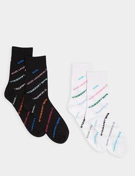Calcetines Karl Lagerfeld k/futuristic sock 2 pack