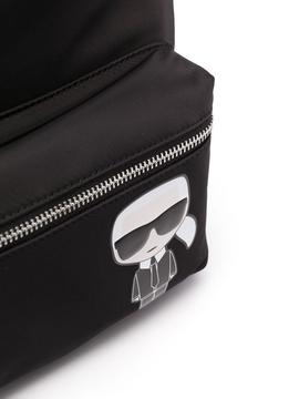 Mochila Karl Lagerfeld negra ikonik nylon klassik