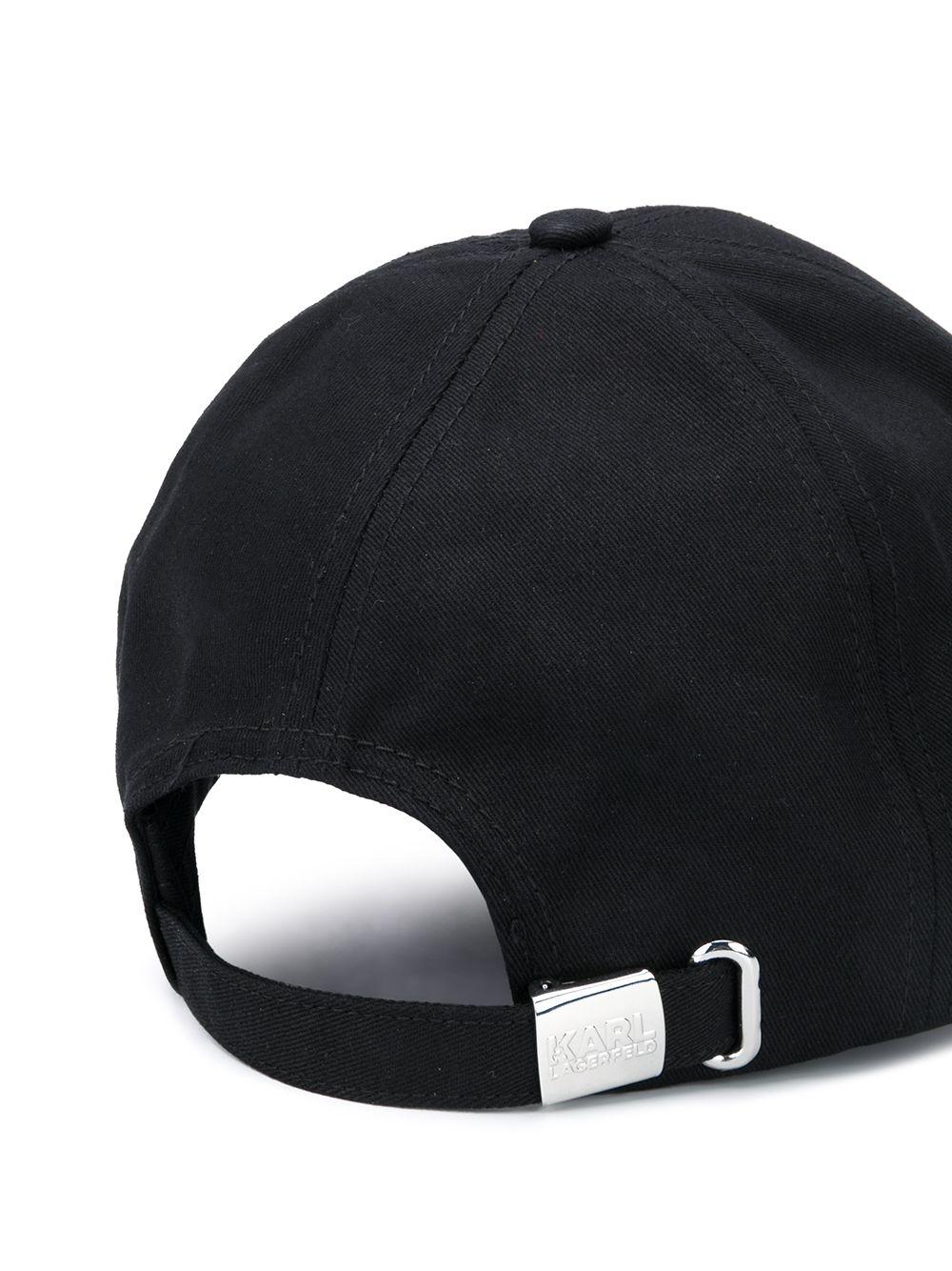 Gorra Karl Lagerfeld negra k/essential cap