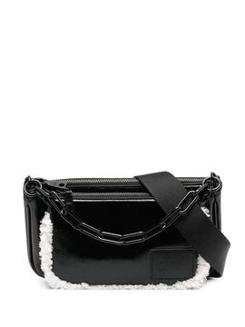 Bolso DKNY negro Lexi Crinkled bandolera