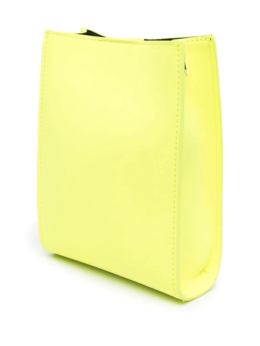 Bolso MSGM fluor yellow phone crossbody pouch