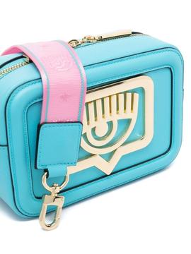 Bolso Chiara Ferragni azul Eyelike bucket cross