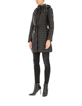 Abrigo plumífero Michael Kors negro largo