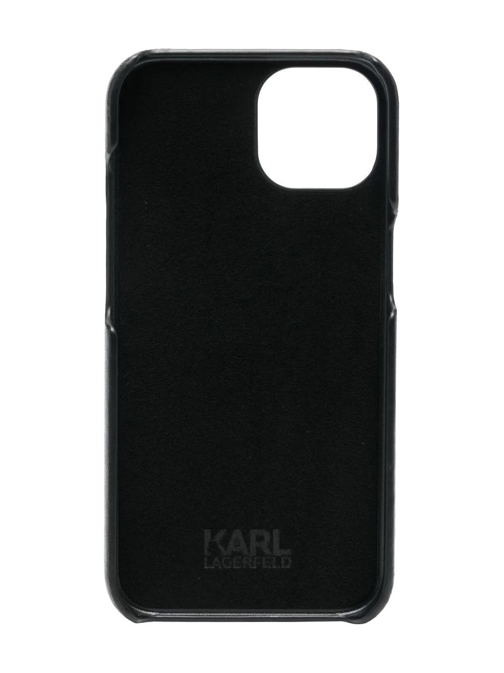 Funda Karl Lagerfed iPhone 13 ikonik quilted