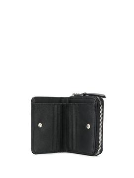 Cartera Karl Lagerfeld negra ikonik folded zip