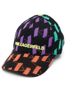 Gorra Karl Lagerfeld multicolor monogram multi cap