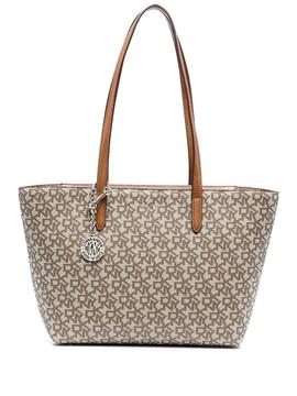 Bolso DKNY logo caramelo Bryant MD Tote