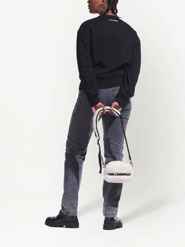 Sudadera Karl Lagerfeld negra klxcd logo sweatshir
