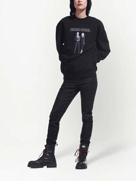Sudadera Karl Lagerfeld negra klxcd avatar sweatsh