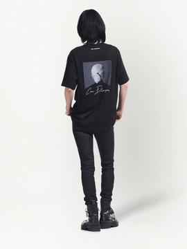 Camiseta Karl Lagerfeld negra klxcd signature t sh