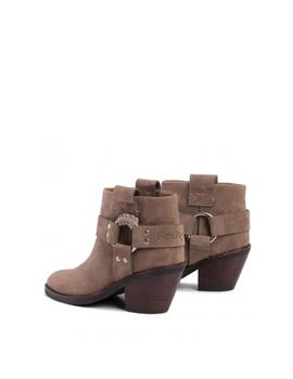 Botines See  by Chloé beige de ante Crosta Taupe