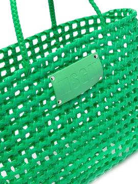 Bolso MSGM verde bucket tote with pouch