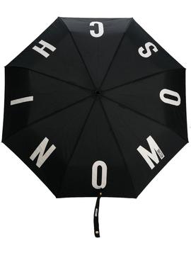 Paraguas Moschino negro Logo