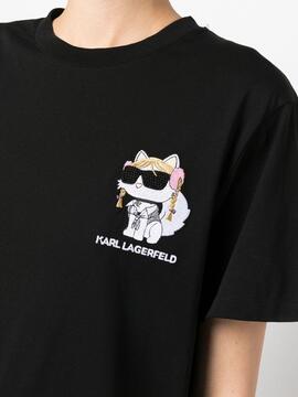 Camiseta Karl Lagerfeld negra K superstars tshirt