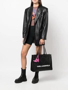 Bolso Karl Lagerfeld negro K skuare embossed lg to