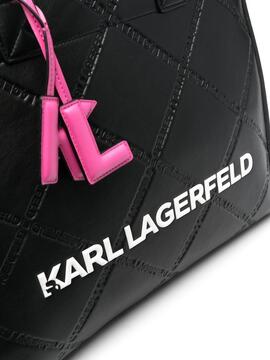 Bolso Karl Lagerfeld negro K skuare embossed lg to