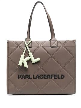 Bolso Karl Lagerfeld taupe K skuare embossed lg to