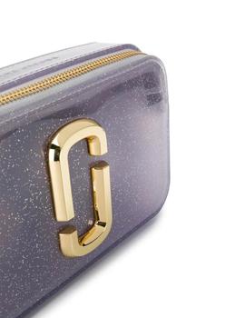 Bolso Marc Jacobs gris plateado The Jelly Glitter Snapshot
