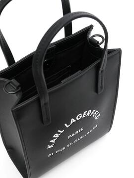 Bolso Karl Lagerfeld negro rsg leather crossbody