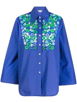 Camisa PAROSH azul Canyox23 floral