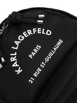 Mochila Karl Lagerfeld negra rsg nylon backpack