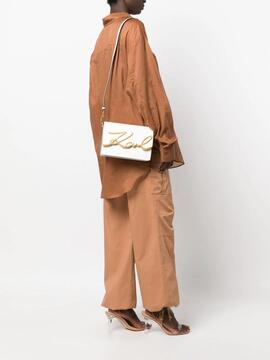 Bolso Karl Lagerfeld blanco K signature sb