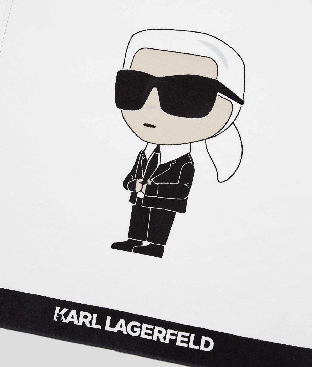 Toalla Karl Lagerfeld blanca K ikonik 2.0 beach to