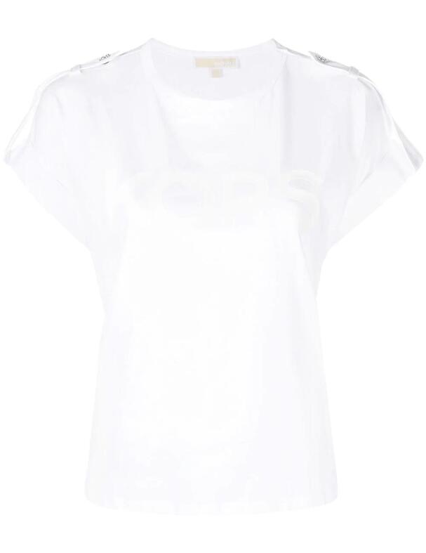 Camiseta Michael Kors blanca Kors Snap Epaulet Org