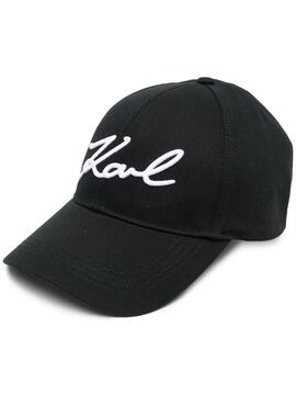 Gorra Karl Lagerfeld negra k/signature