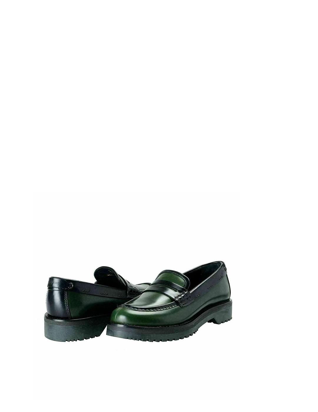 Mocasines Car Shoe verde negro