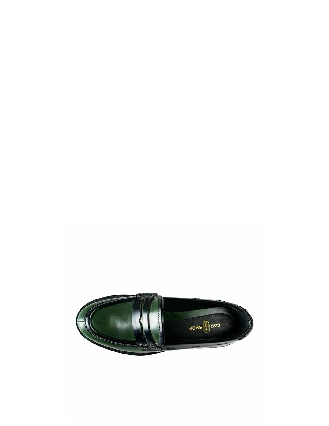 Mocasines Car Shoe verde negro