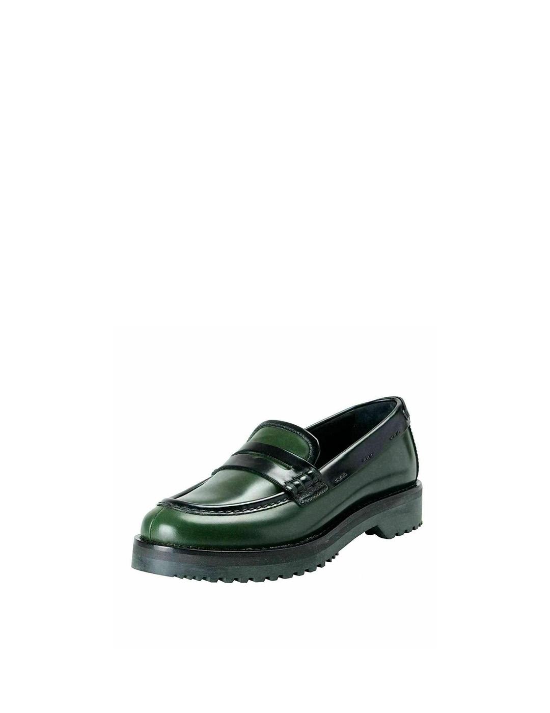 Mocasines Car Shoe verde negro