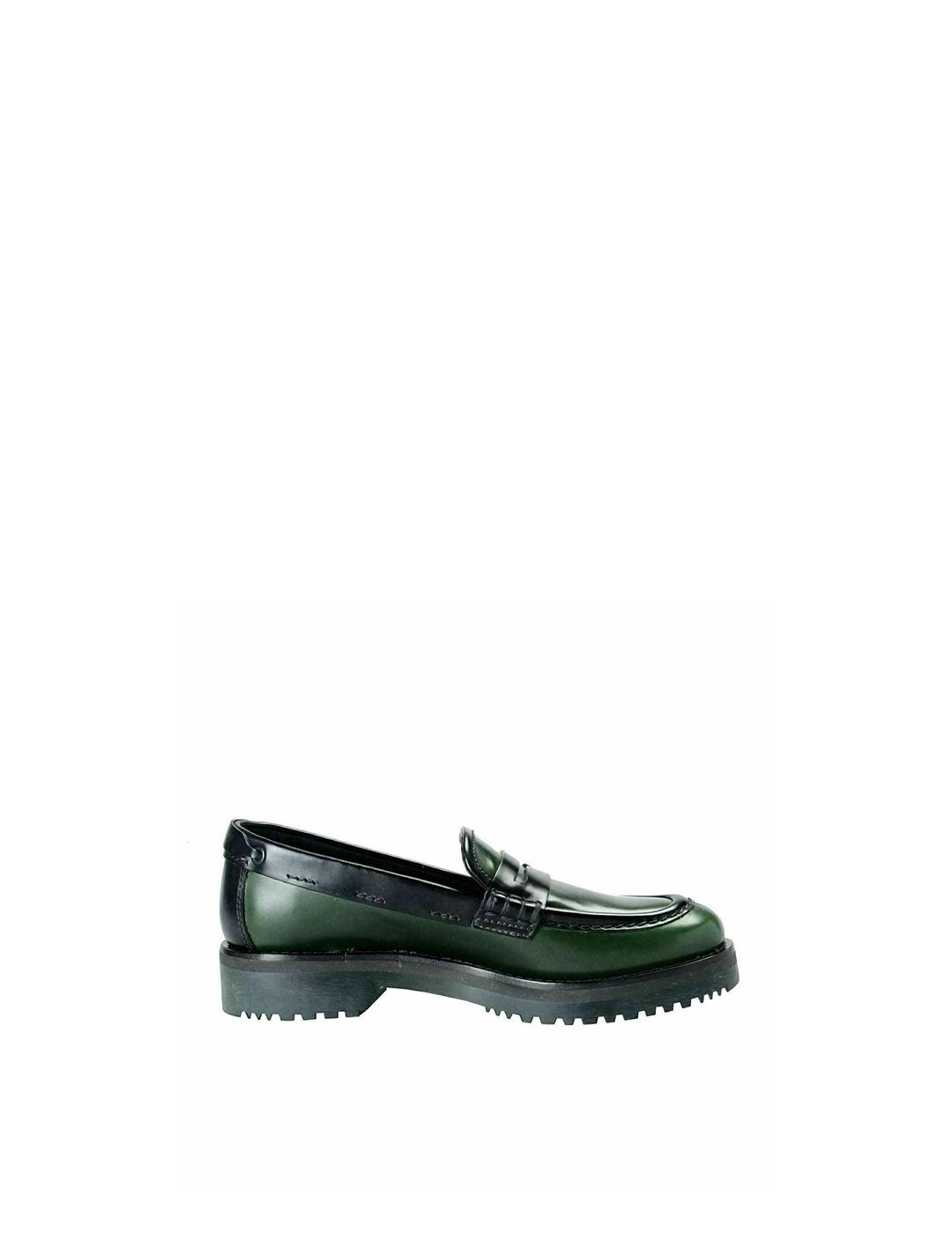 Mocasines Car Shoe verde negro