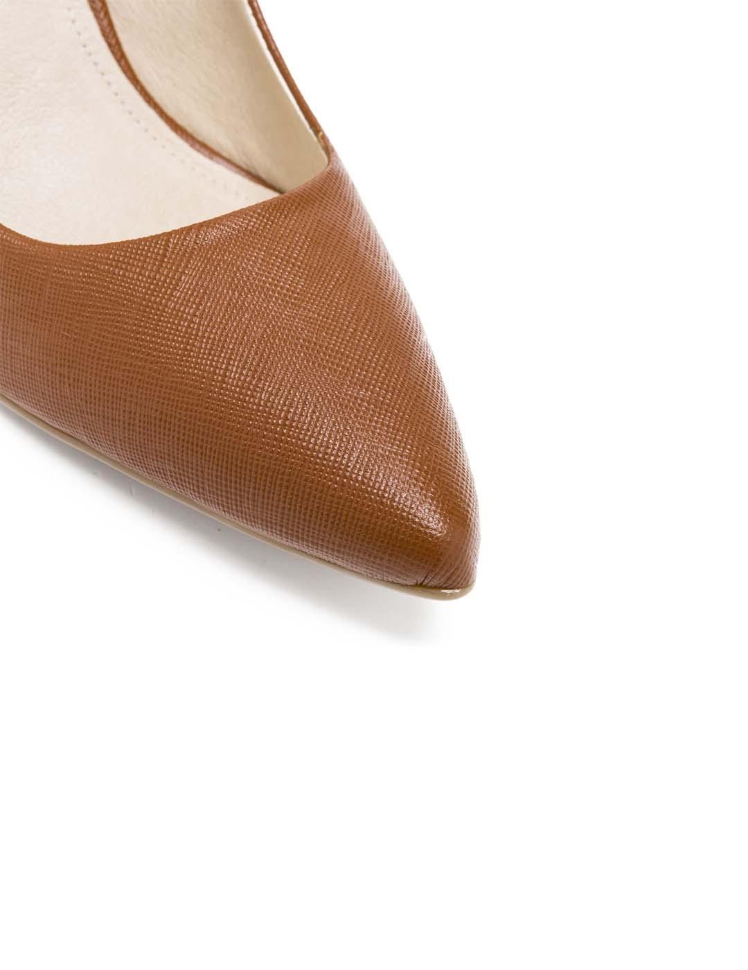 Zapato de salón Michael Kors camel Flex Mid Pump Leather