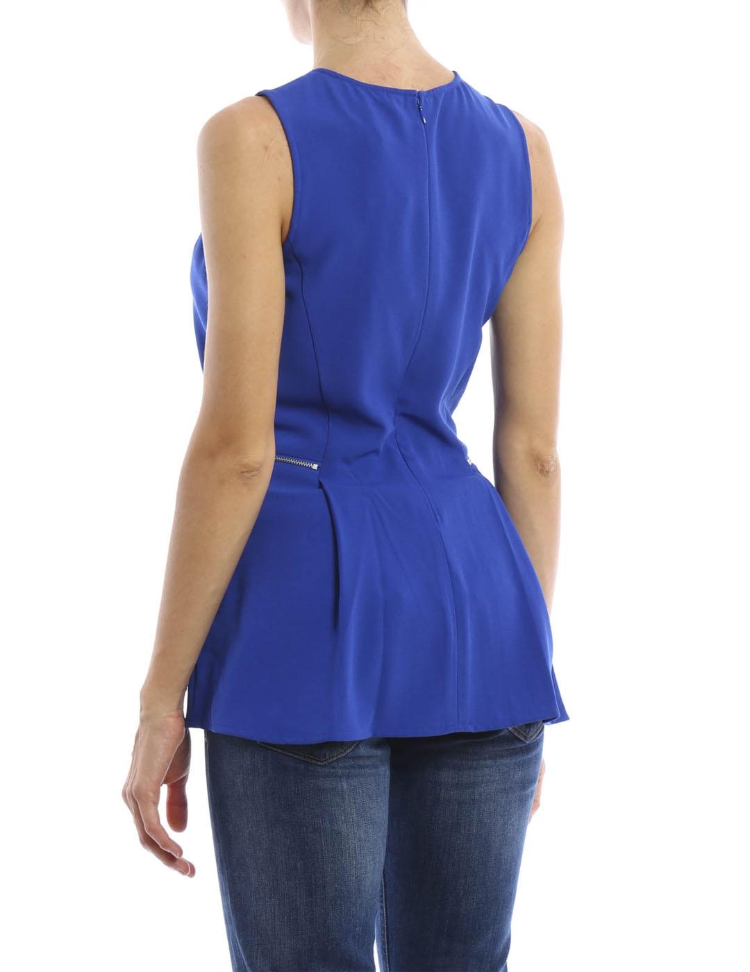 Blusa Michael Kors azul Top Royal