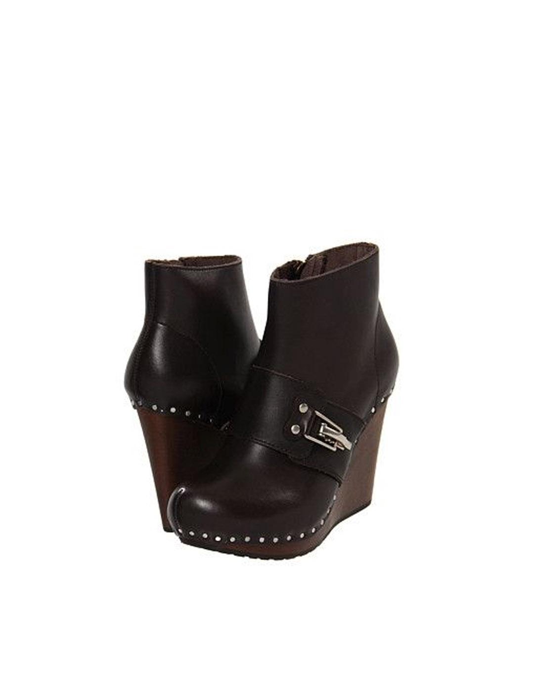 Botines See by Chloé marrón negro Platform Wedge