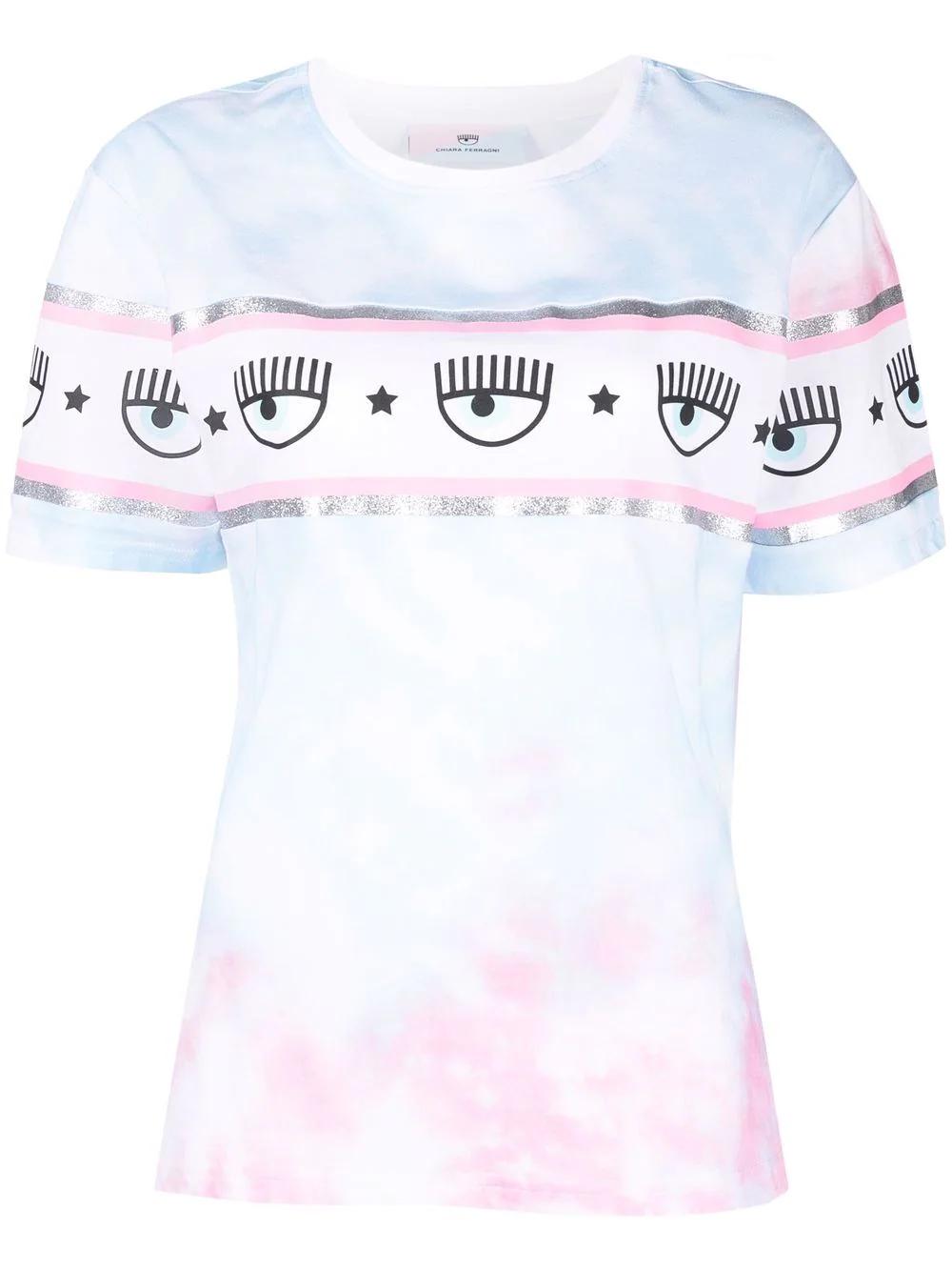 Camiseta Chiara Ferragni Logo Ojo Tie Die