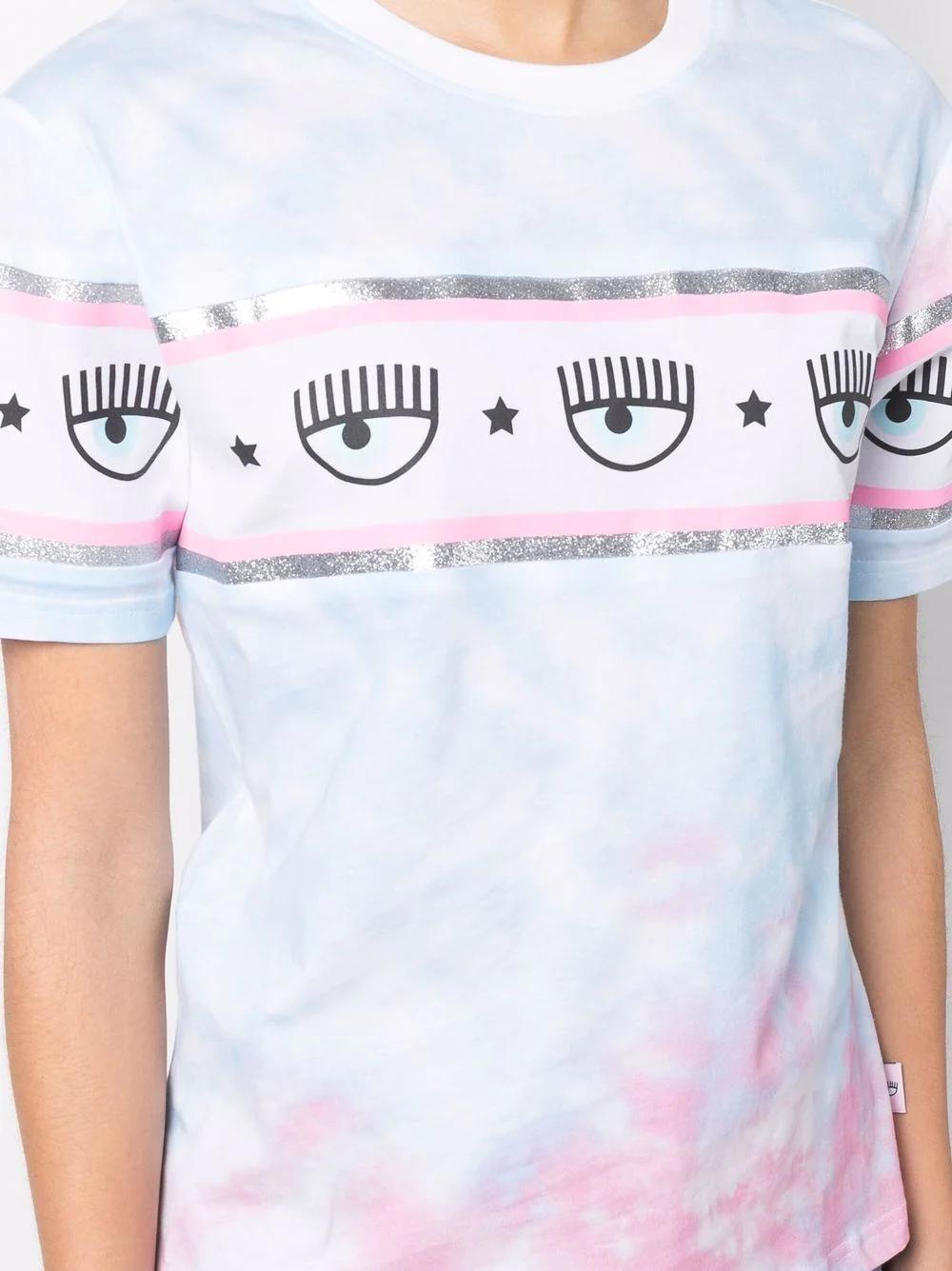 Camiseta Chiara Ferragni Logo Ojo Tie Die