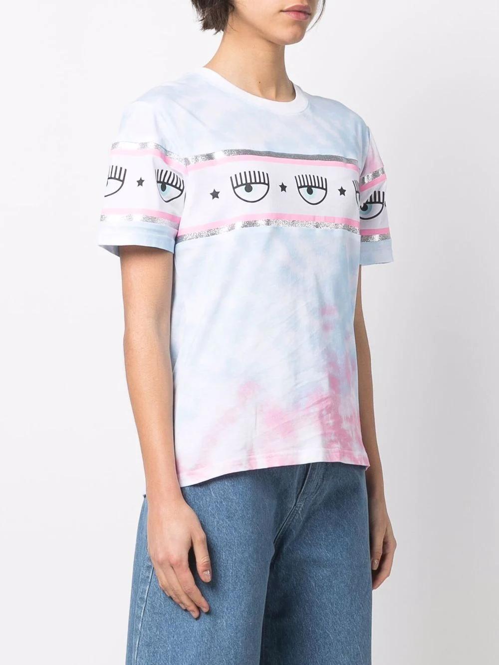 Camiseta Chiara Ferragni Logo Ojo Tie Die