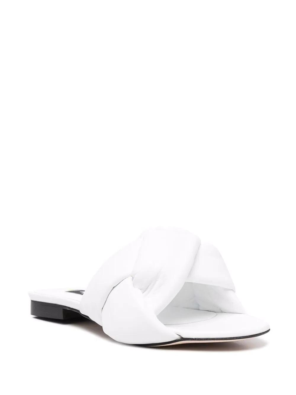 Sandalias MSGM blancas cruzadas