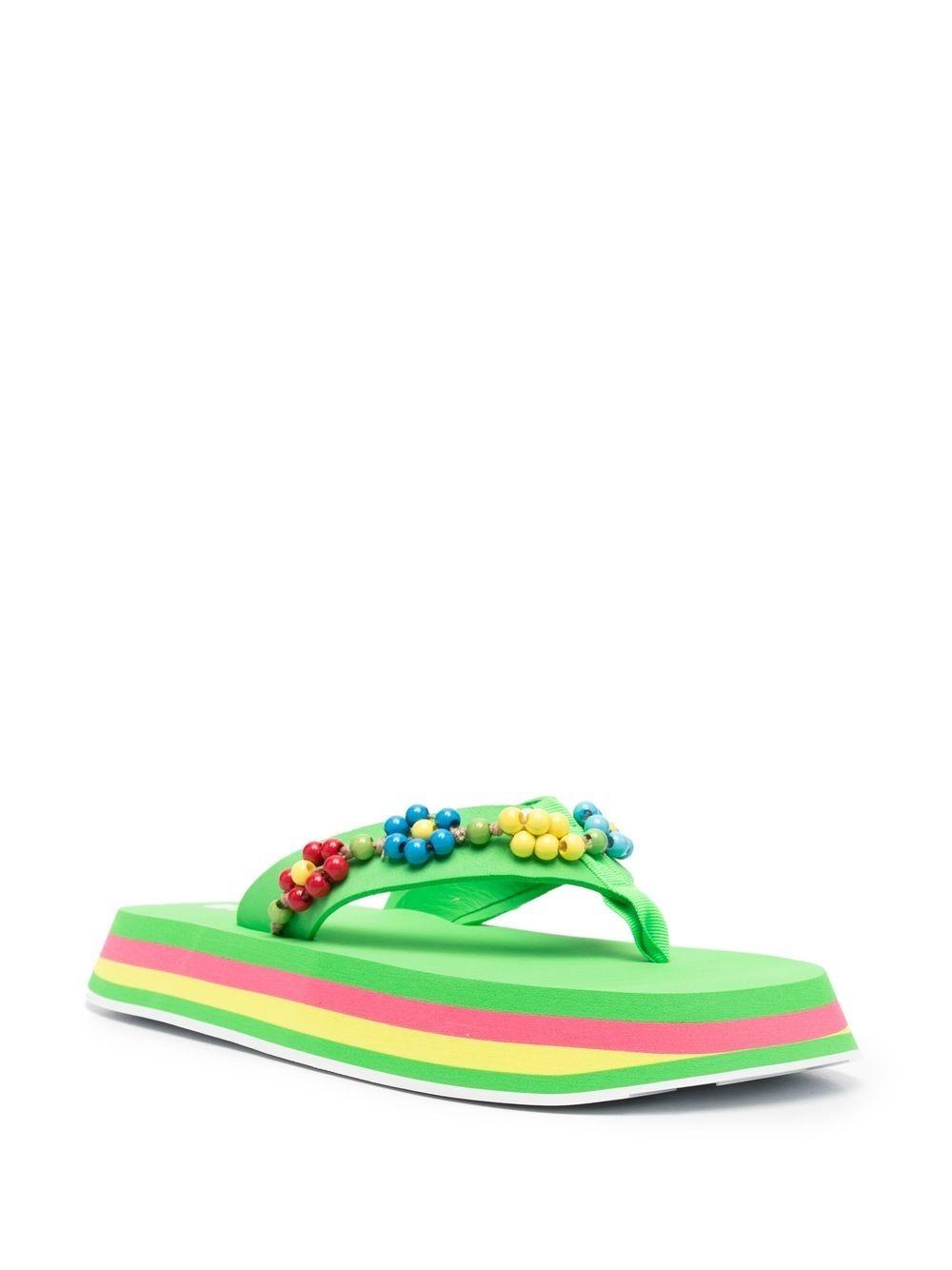 Palas MSGM verdes Green Flip Flops