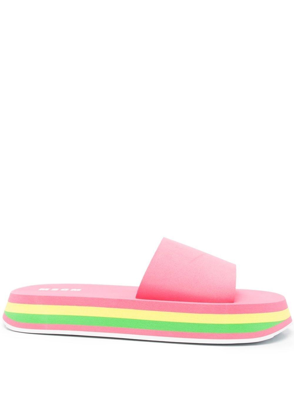 Palas MSGM Fuchsia Flip Flops